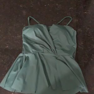 Nicole Miller Green tankini top